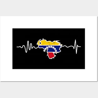 I'm American My Heart Beats for Venezuela T-Shirt Heartbeat Posters and Art
